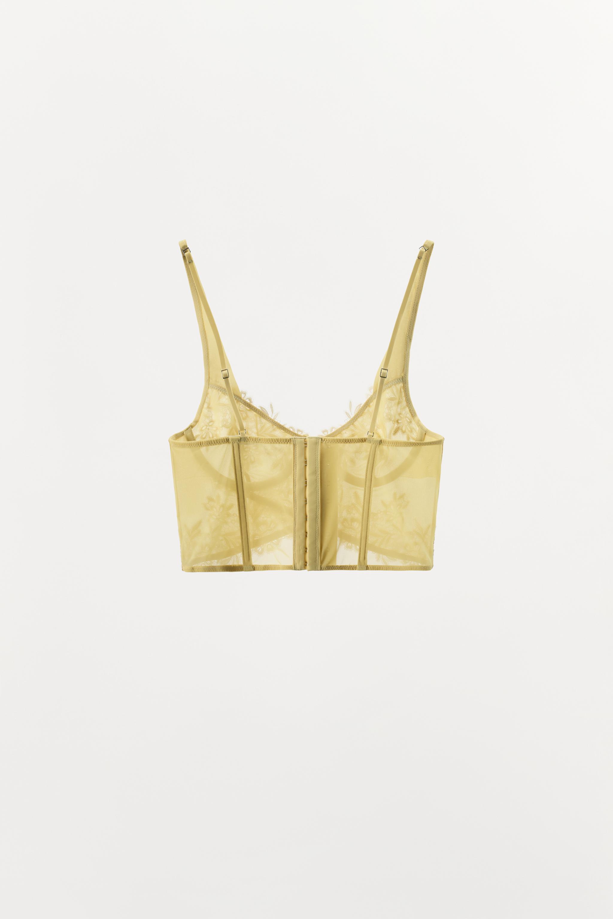 SOUTIEN-GORGE CORSET À ARMATURES EN DENTELLE